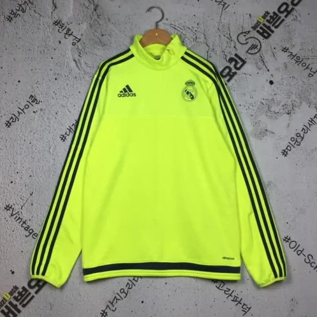 아디다스 레알마드리드 드릴탑 사이드 집업 져지 형광 95 3100246
