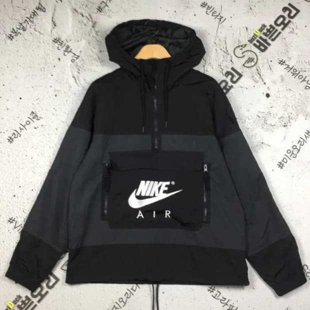 나이키 NIKE 하프집업 아노락 바람막이 블랙 M 3800183