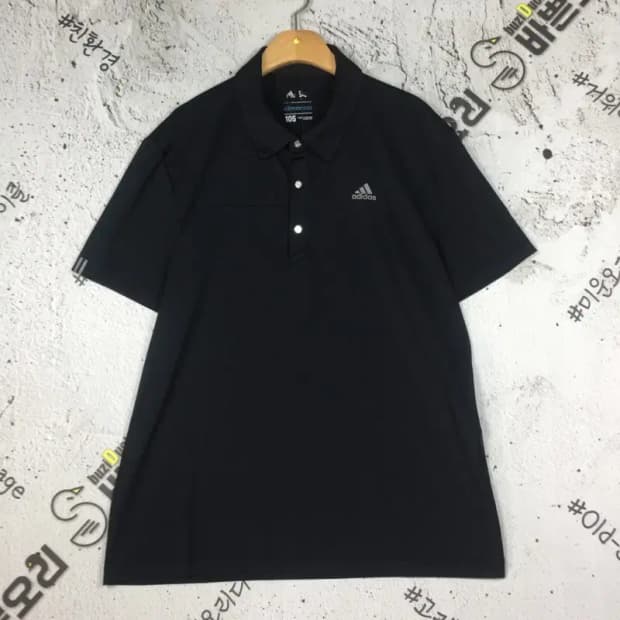 아디다스 기능성 골프 반팔 카라티 블랙 105 1000490