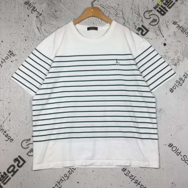 헤지스 HAZZYS 빅사이즈 반팔 티 화이트 120 1000496