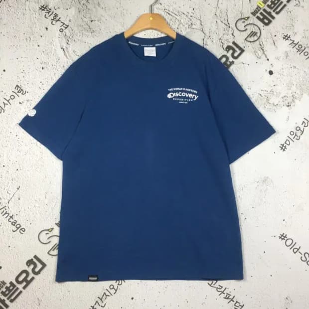 디스커버리 DISCOVERY  반팔 티 네이비 90 1000498