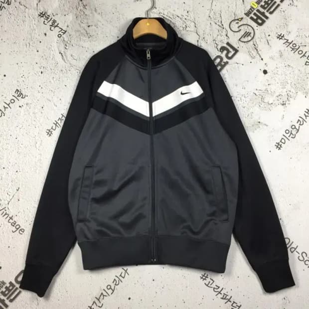 나이키 NIKE V라인 져지 집업 자켓 블랙 XL 3100247
