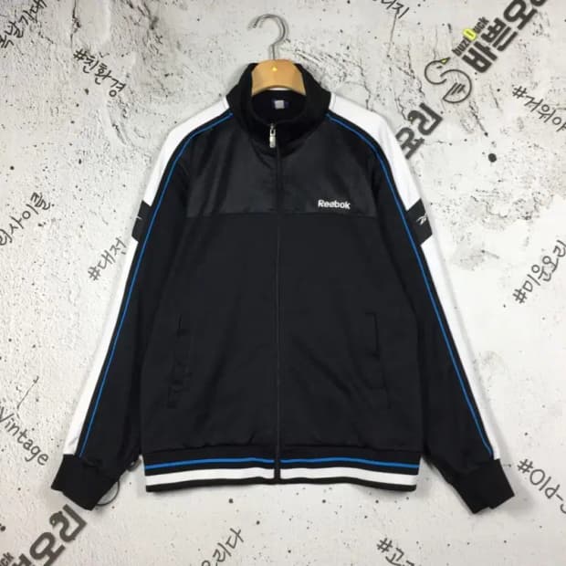 리복 REEBOK 집업 져지 자켓 블랙 M(95) 3100248
