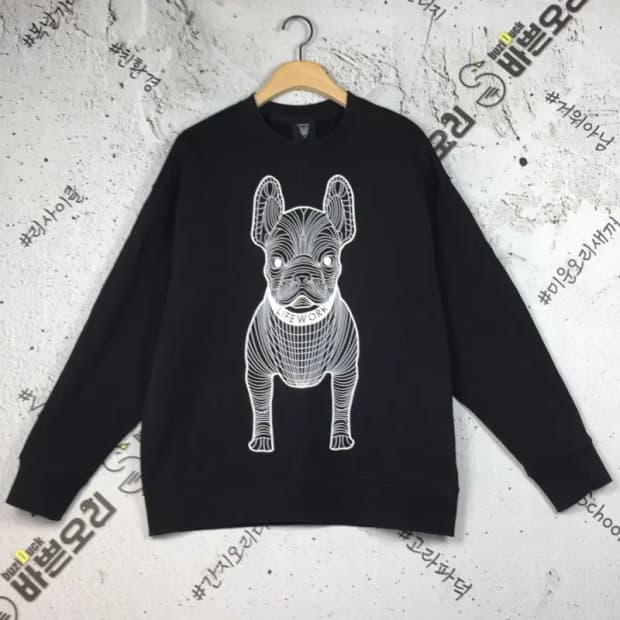 라이프워크 라독 빅로고 맨투맨 블랙 M 2200239