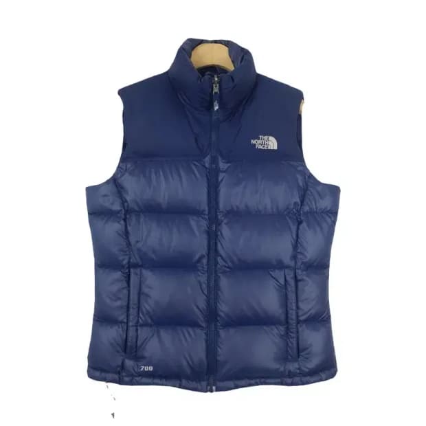 노스페이스 구스다운 여성패딩 조끼 700 네이비 3400089