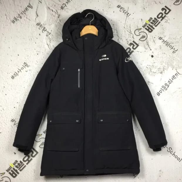 아이더 스텔라 덕다운 패딩 점퍼 블랙 S 3400152