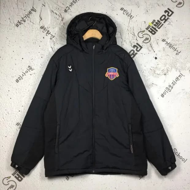 험멜 수원FC 트레이닝 후드집업 트레이닝 블랙 3XL 3400153