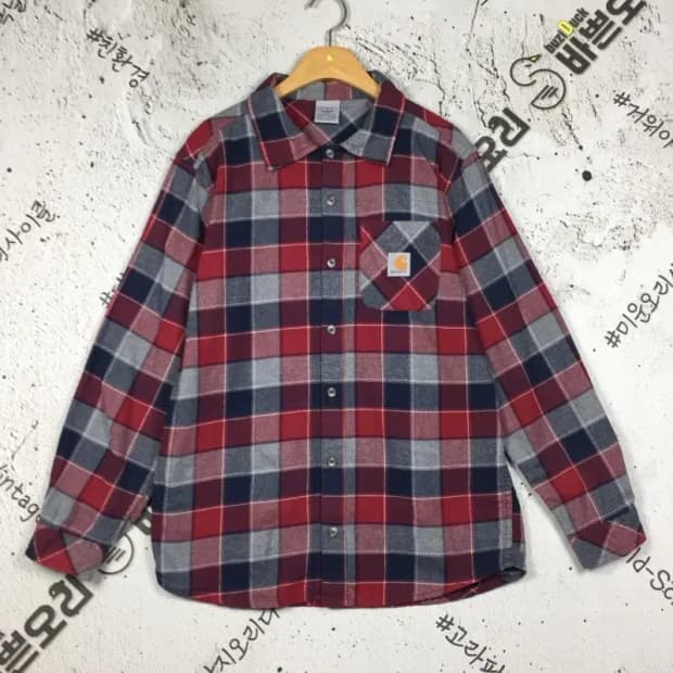 칼하트 도톰 남방 셔츠 레드 XL(18-20) 1100358