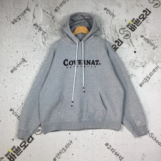 커버낫 캥거루포켓 후드티 멜란지 그레이 L 2300235