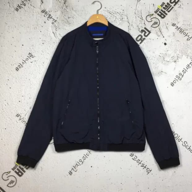 캘빈클라인 빈티지 블루종 집업 자켓 바람막이 네이비 XL 3800193