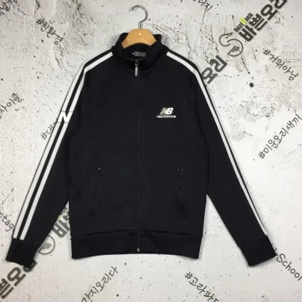 뉴발란스 사이드라인 빅카라 트랙 져지 자켓 블랙 M 3100256