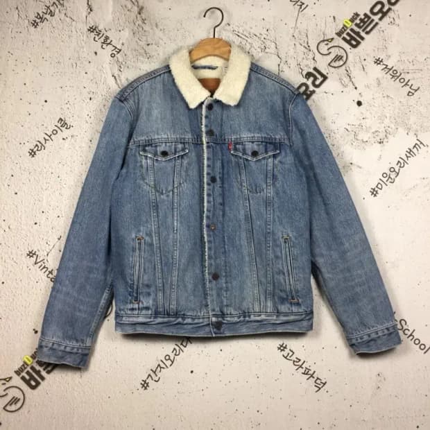 리바이스 빈티지 인디고 데님 트러커 자켓 L 3400154