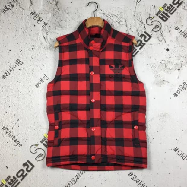 아디다스 여성 베스트 패딩 조끼 레드 M(85) 3400171