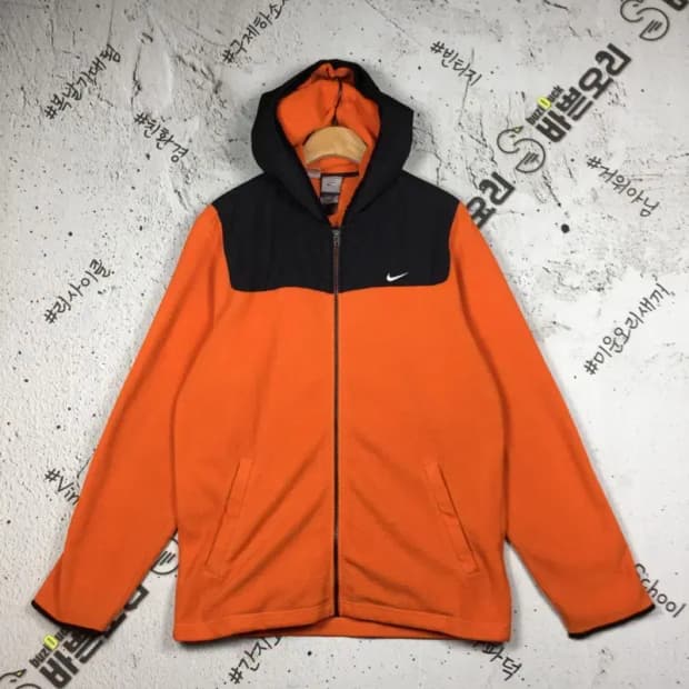나이키 써마핏 플리스 후드 집업 자켓 오렌지 XL 3400166