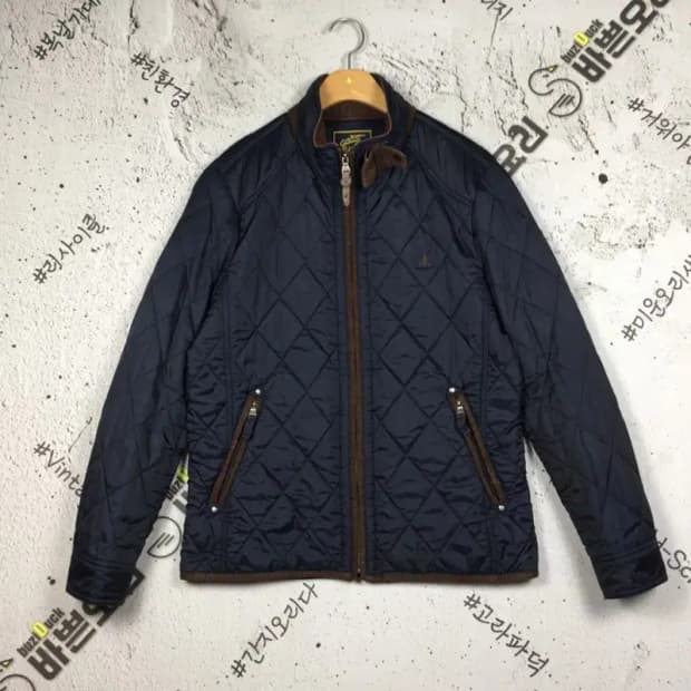 빈폴 젠틀맨 라이딩클럽 퀼팅 패딩 자켓 네이비 100 3400181