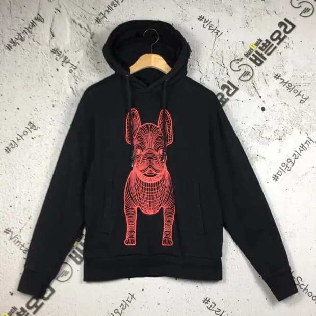 라이프워크 라독 빅로고 후드티 블랙 XS 2300240