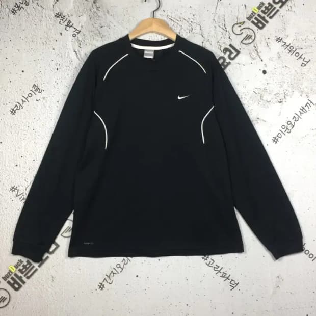 나이키 핏드라이 기능성 긴팔 티 블랙 L 2100168