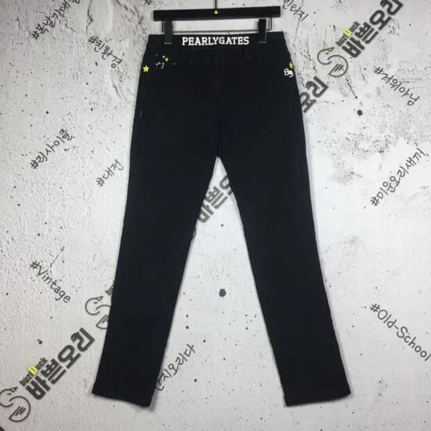 파리게이츠 여성 골프 데님 청바지 블랙 26 4100091