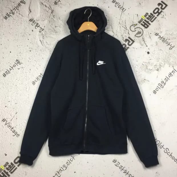 나이키 퓨추라 약기모 후드 풀집업 블랙 M 2300242