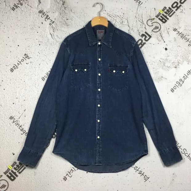 리바이스 웨스턴 데님 셔츠 진청 M 1100377