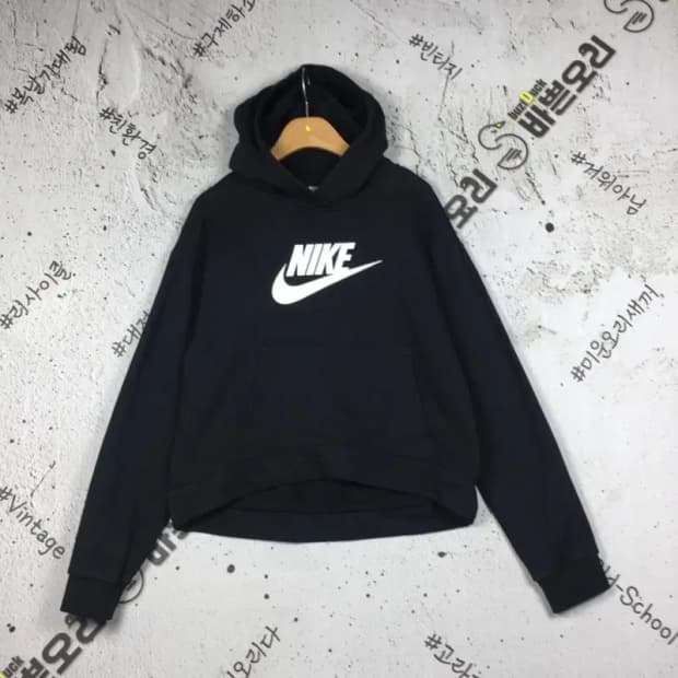 나이키 여성 기모 주니어 XL 후드티 블랙 80 2300247