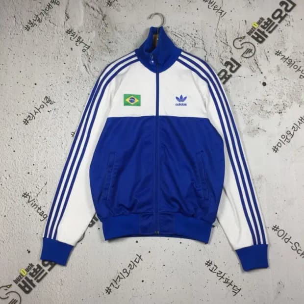 아디다스 브라질 리우데자네이루 트랙 져지 자켓 블루 95 3100263