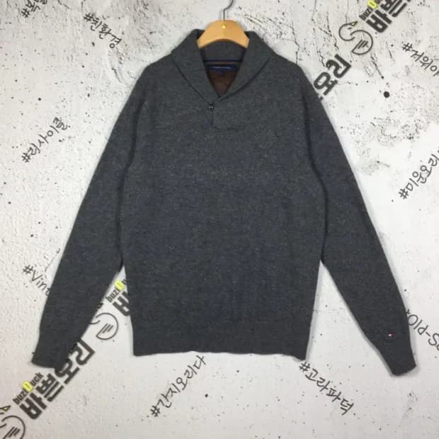 타미힐피거 숄카라 니트 그레이 L 2400112