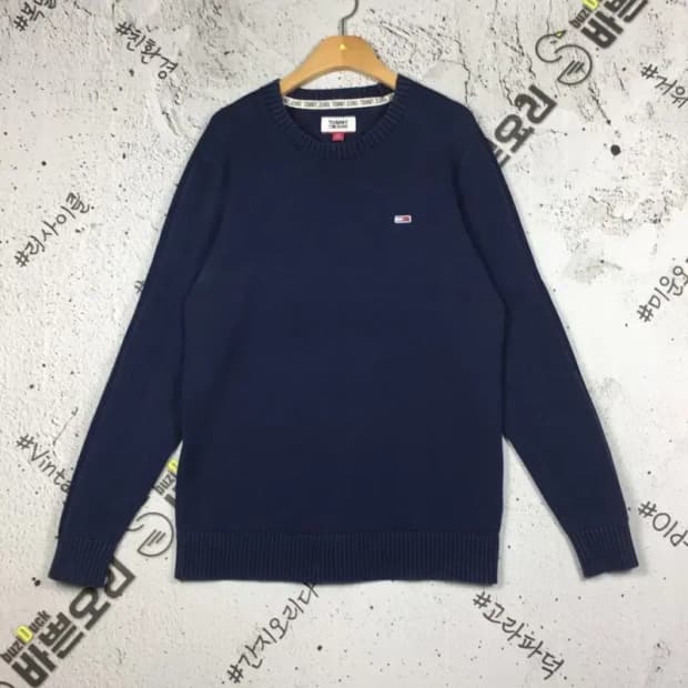 타미진스 아웃라인 테이핑 니트 빈티지 네이비 S 2400114