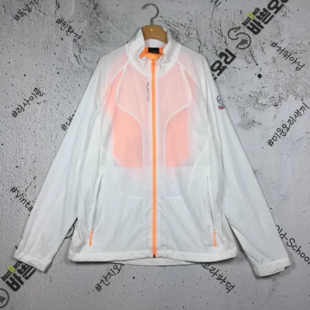 블랙야크 바람막이 집업 경량 자켓 화이트 105 3800211