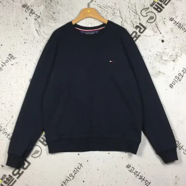 타미힐피거 기모 맨투맨 블랙 S 2200233