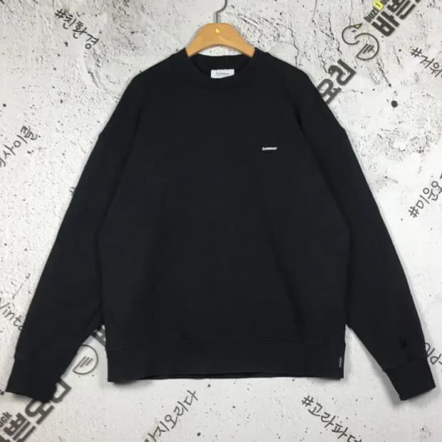 커버낫 심플 로고 맨투맨 블랙 M 2200234