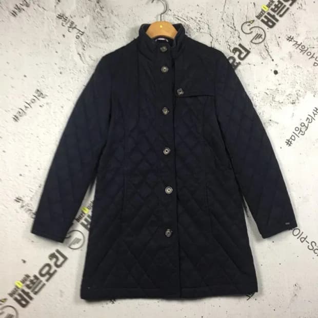 타미힐피거 여성 퀼팅 누빔 자켓 코트 네이비 M 3400213