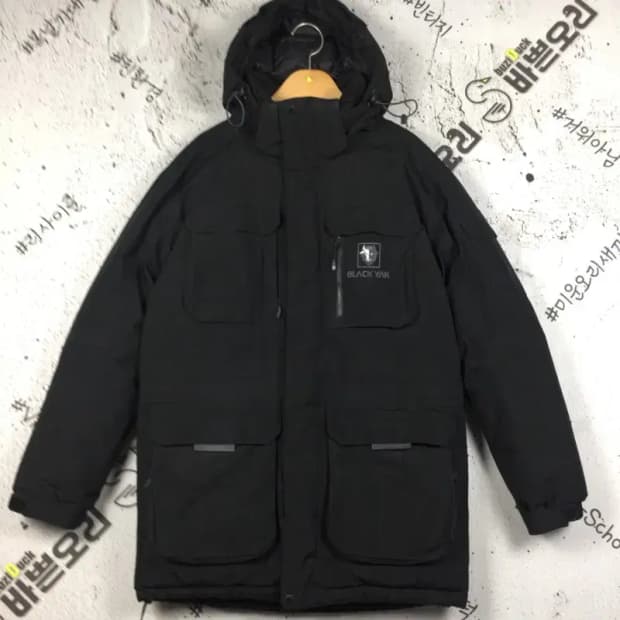 블랙야크 고어텍스 구스다운 패딩 점퍼 블랙 90 3400223