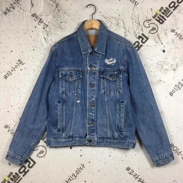 리바이스 트러커 워싱 데님 자켓 중청 95 3200103