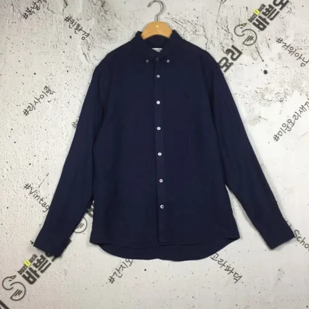 빈폴 린넨 긴팔 셔츠 네이비 100 1100385