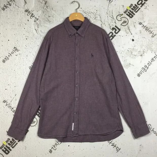 헤지스 워크 셔츠 체크패턴 105 1100389