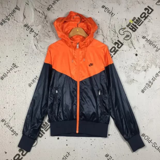 나이키 여성 윈드러너 바람막이 자켓 오렌지 160 3800222
