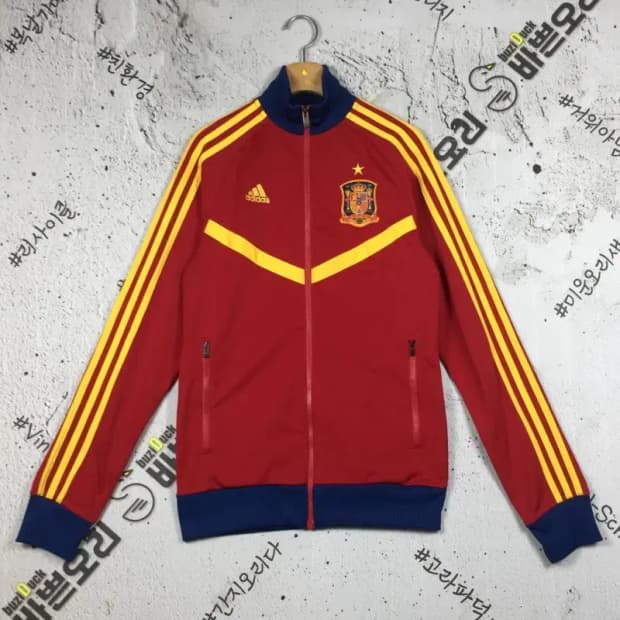 아디다스 스페인 국대 트랙탑 져지 자켓 레드 XS 3100273