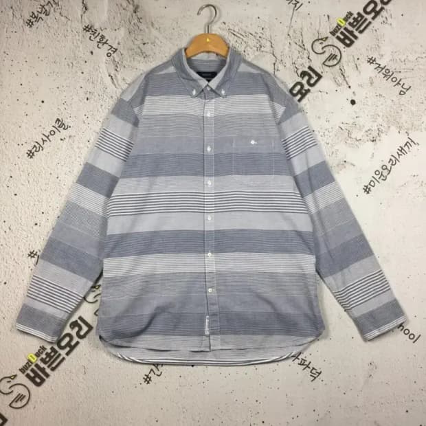 헤지스 슬림핏 긴팔 셔츠 라이트그레이 110 1100398