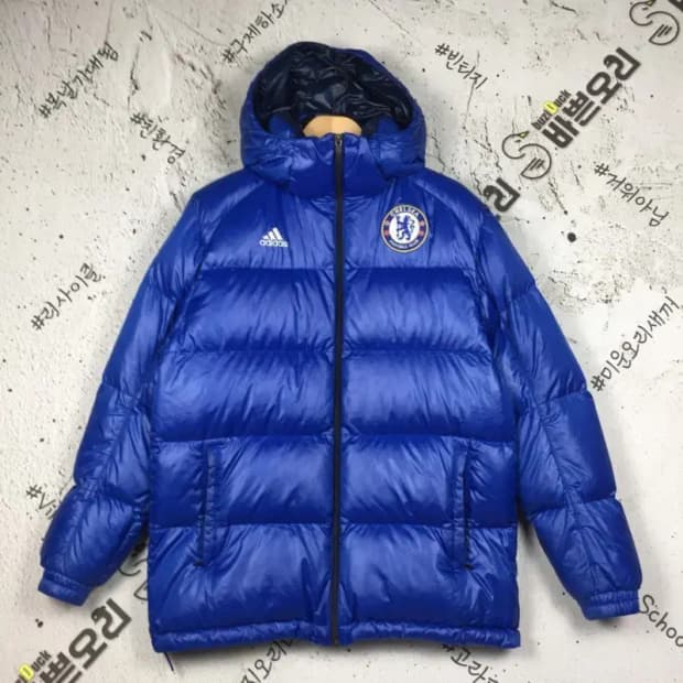 아디다스 첼시 CFC 구스다운 패딩 블루 95 3400149