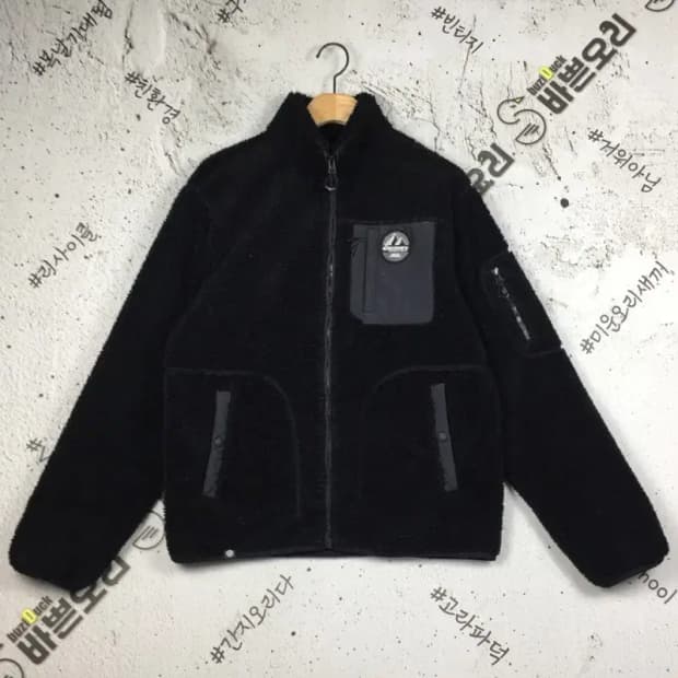 디스커버리 뽀글이 후리스 플리스 자켓 블랙 95 3400146