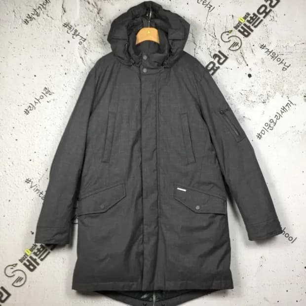 빈폴 프리미엄 구스다운 야상 패딩 그레이 95 3400151