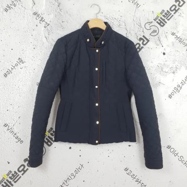 자라 우먼 ZARA 퀄팅 자켓 블랙 3400127