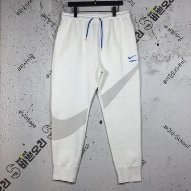 나이키 스포츠 스우시 테크 조거 운동바지 화이트 XL 4400094
