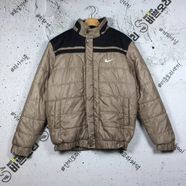 나이키 스우시 올드스쿨  패딩 점퍼 베이지 S(100) 3400227