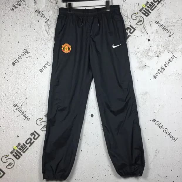 나이키 맨유 우븐 웜업 트레이닝 운동바지 블랙 S 4400097