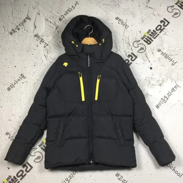 데상트 여성 히트나비 덕다운 패딩 점퍼 그레이 90 3400240