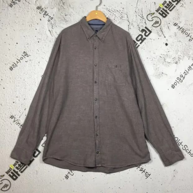 타미힐피거 뉴욕핏 셔츠 브라운 L 1100404