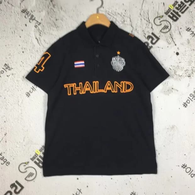 태국 축구 부리람 유나이티드 폴로 카라티 블랙 M 1900558