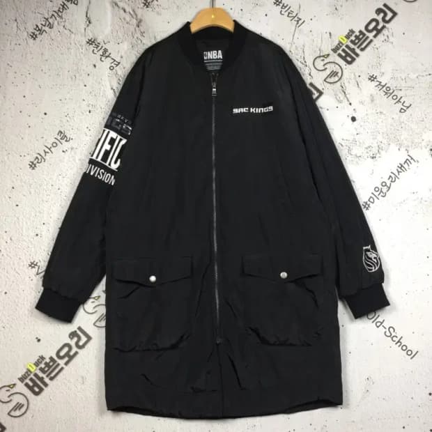 엔비에이 NBA 세크라멘토 킹스 롱자켓 블랙 L 3400243